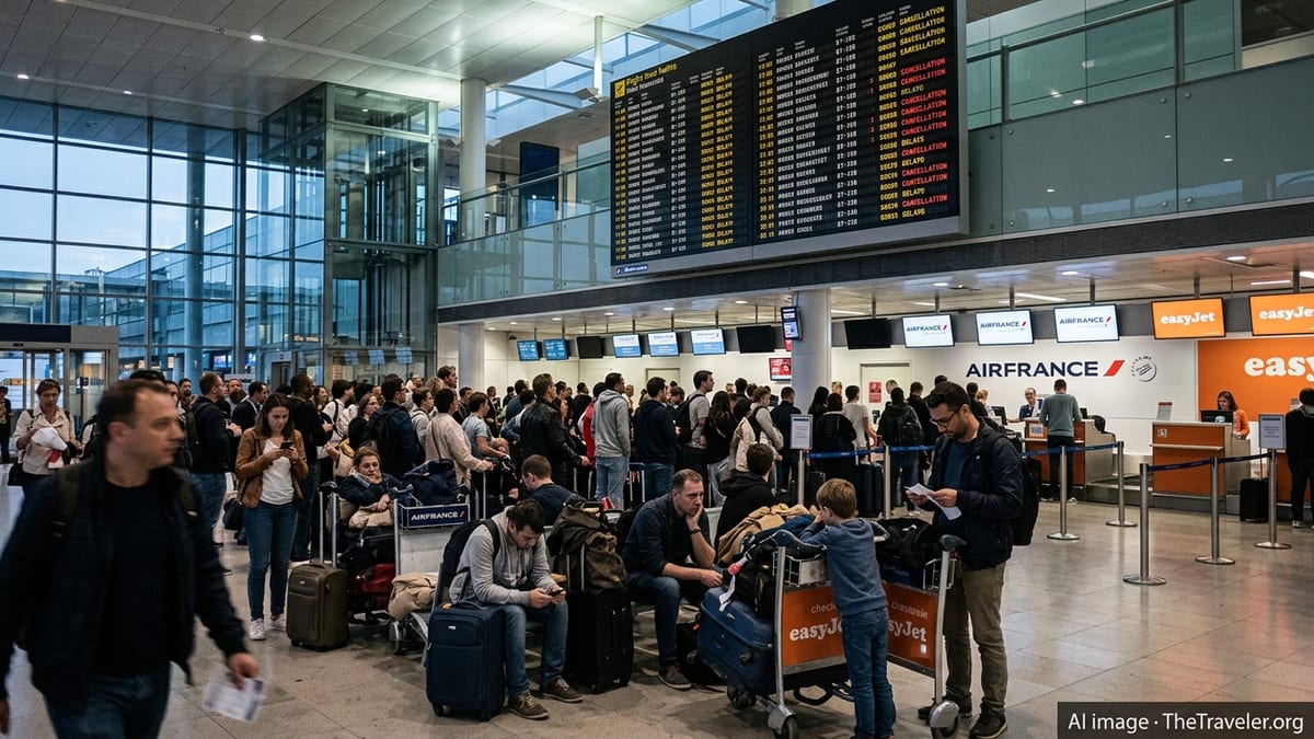 Flight Chaos Hits Paris CDG and Orly as Nearly 200 Services Disrupted