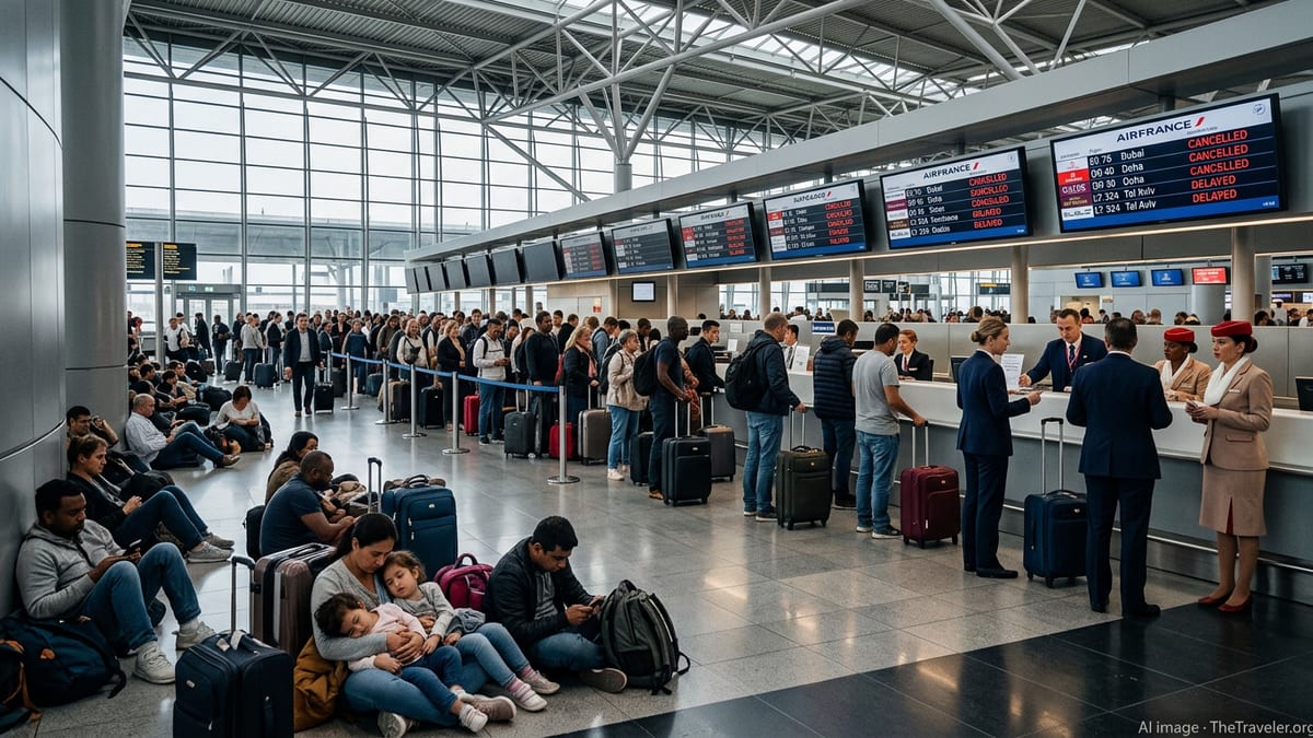 Flight Chaos at Paris CDG as Dozens of Long-Haul Services Halt