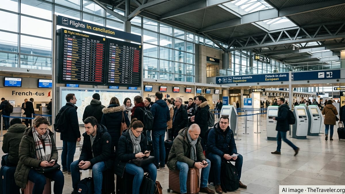 Mass Flight Cancellations Hit Paris CDG and Orly Airports