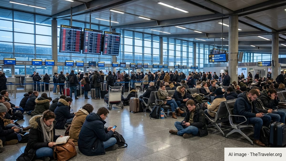 Snow and Strikes Leave Passengers Stranded at French Airports