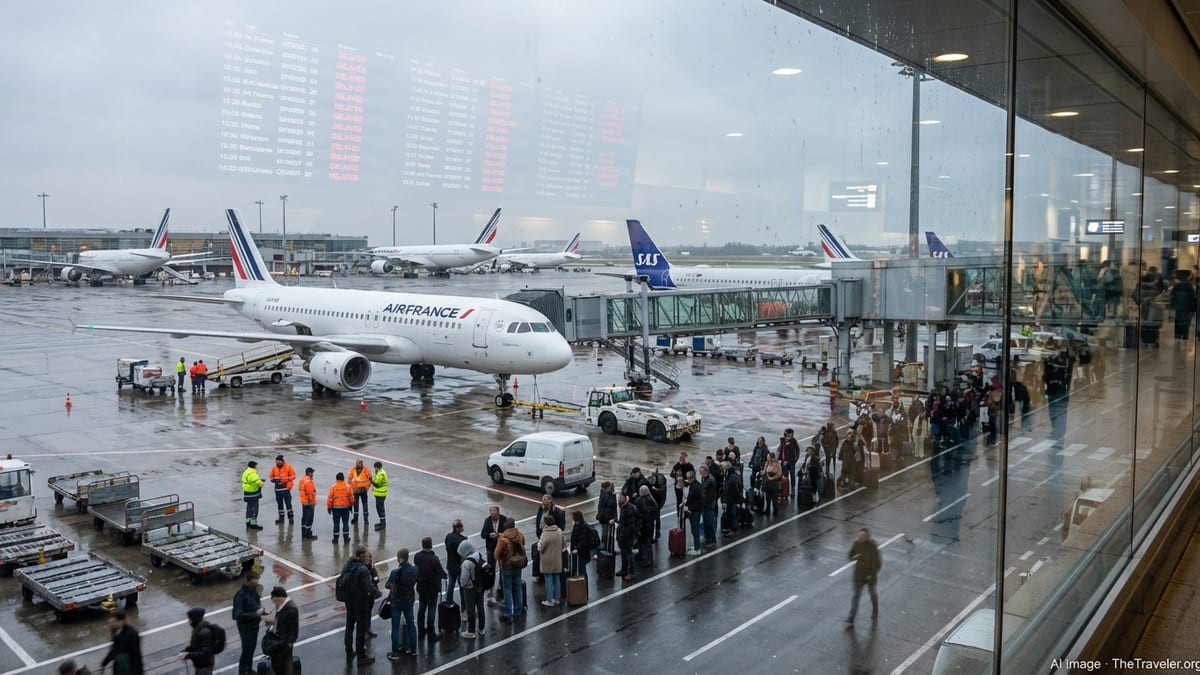 Flight Disruptions Hit Paris as SAS and Air France Ground Routes