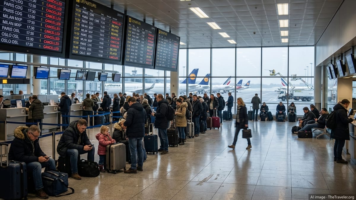 Storms and Strikes Snarl Flights Across Paris, Milan and Oslo
