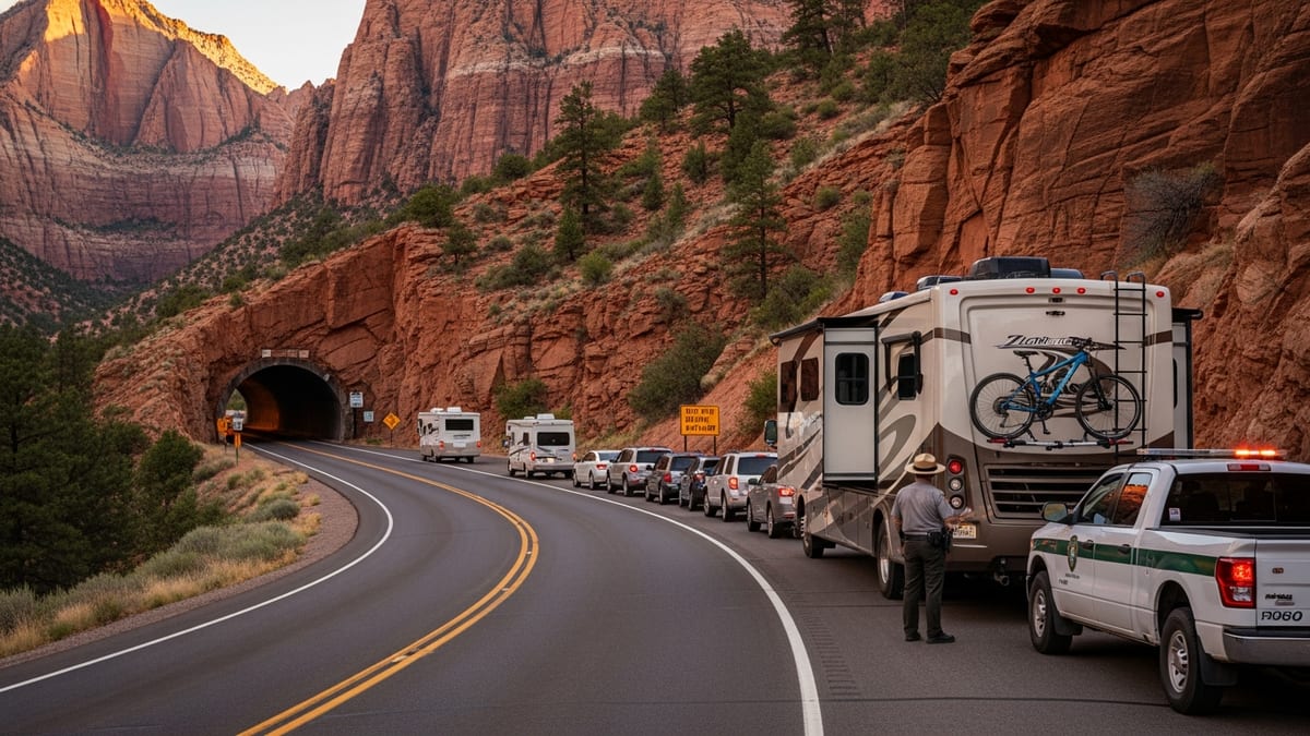 Zion to Ban Most Large RVs on Mount Carmel Highway June 7, 2026
