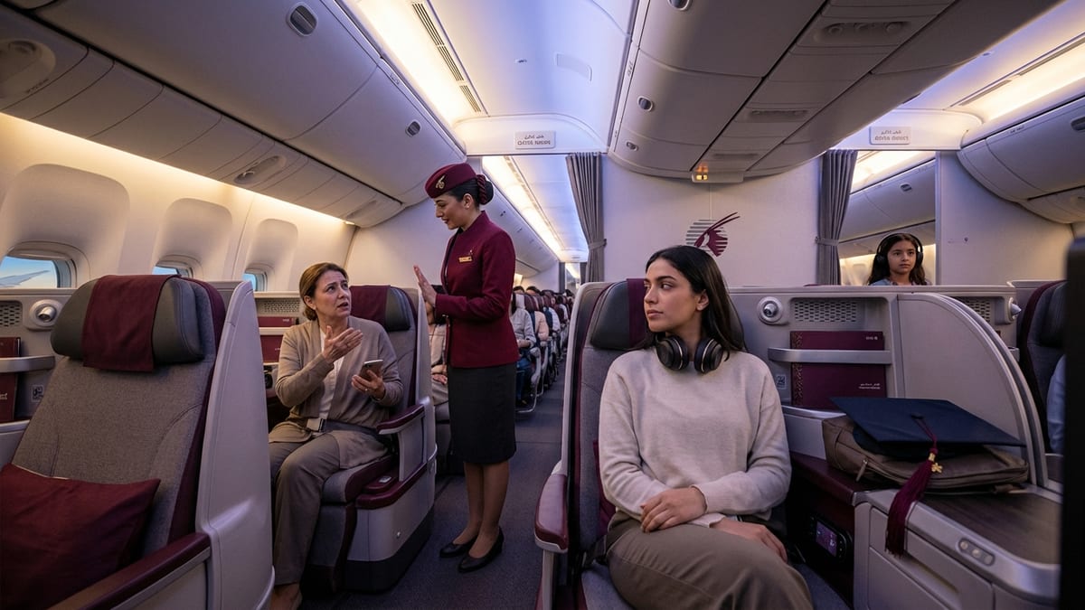 $7,000 Seat Standoff on Qatar Airways Sparks Global Debate on Flying Etiquette