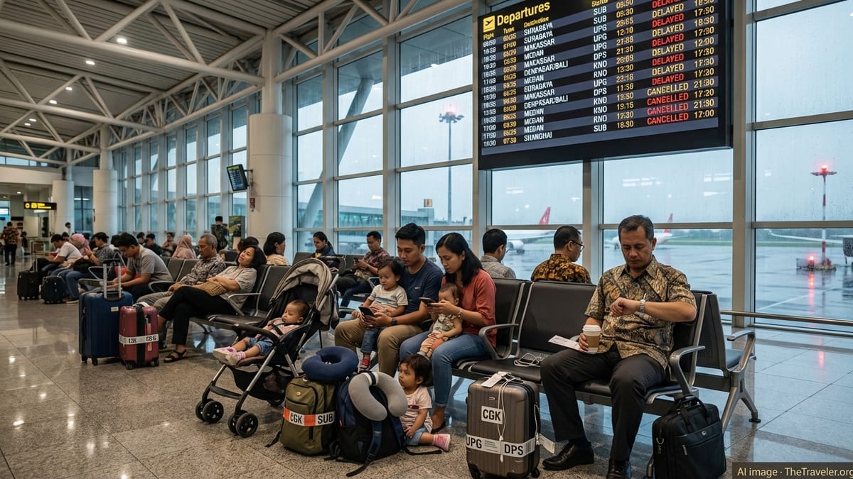 Weather and Quake Fallout Snarl Flights at Jakarta, Surabaya, and Makassar