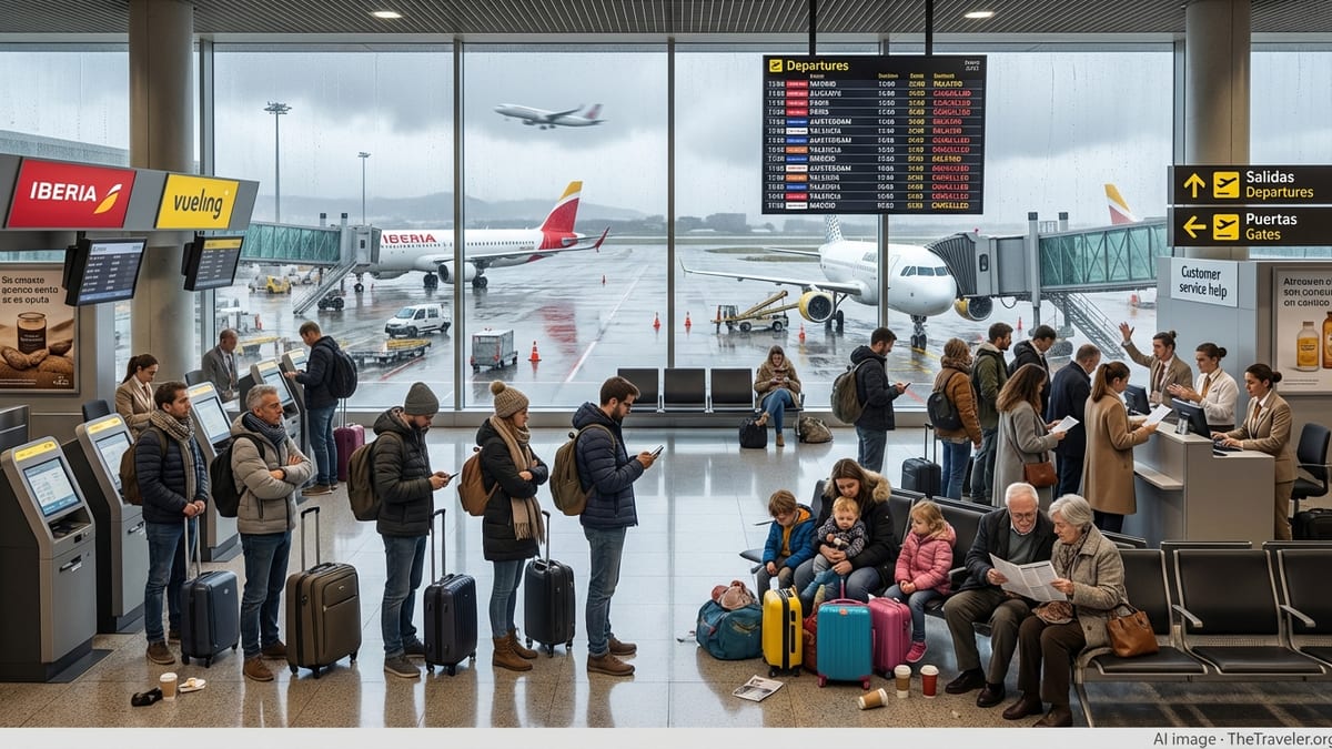 Winter Storms Throw Spain’s Major Airports Into Turmoil With Mass Flight Disruptions