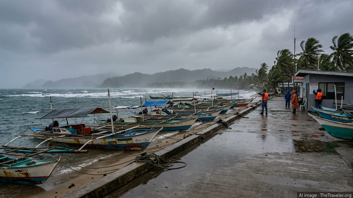 PCG Halts Small Boats in Northern Quezon as Gales Batter Coast