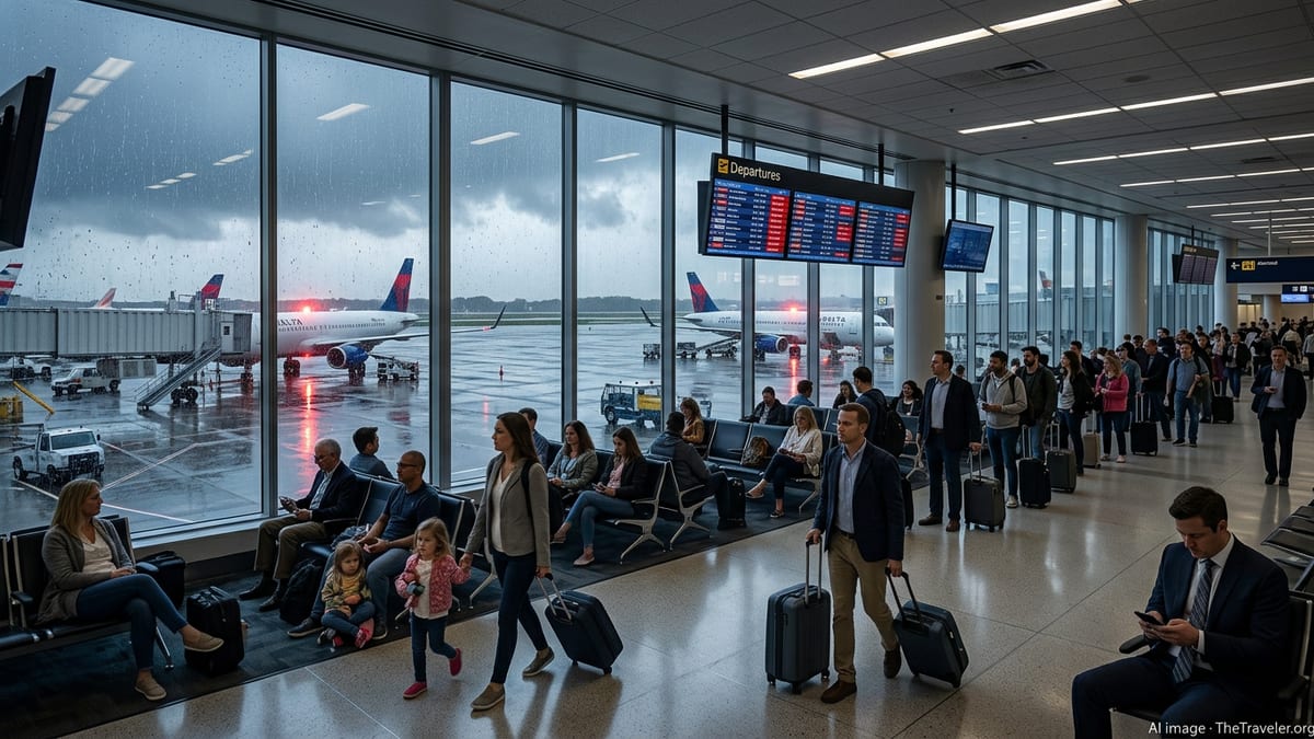Severe Storms Snarl Flights at Philadelphia Airport