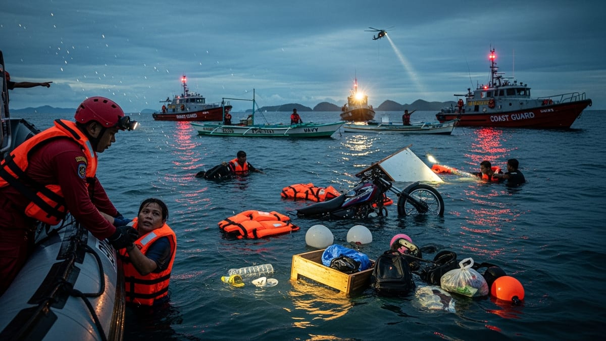 Dozens Dead, Hundreds Rescued After Ferry Sinks on Key Zamboanga–Jolo Route