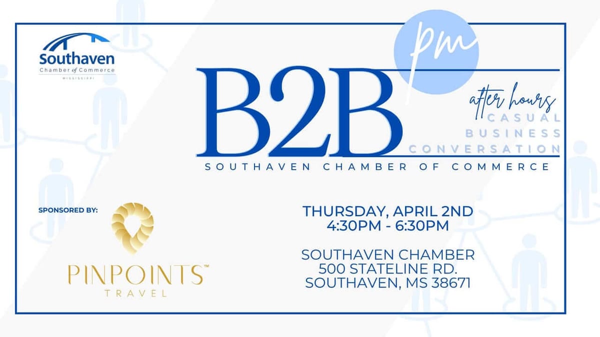 Pinpoints Travel Backs B2B PM Mixer at Southaven Chamber