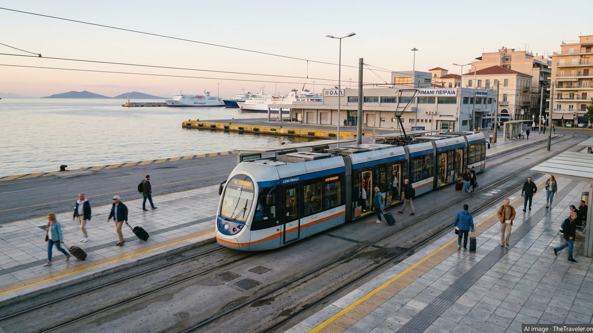 New Piraeus Port Tram Stop Boosts Access and Sustainability