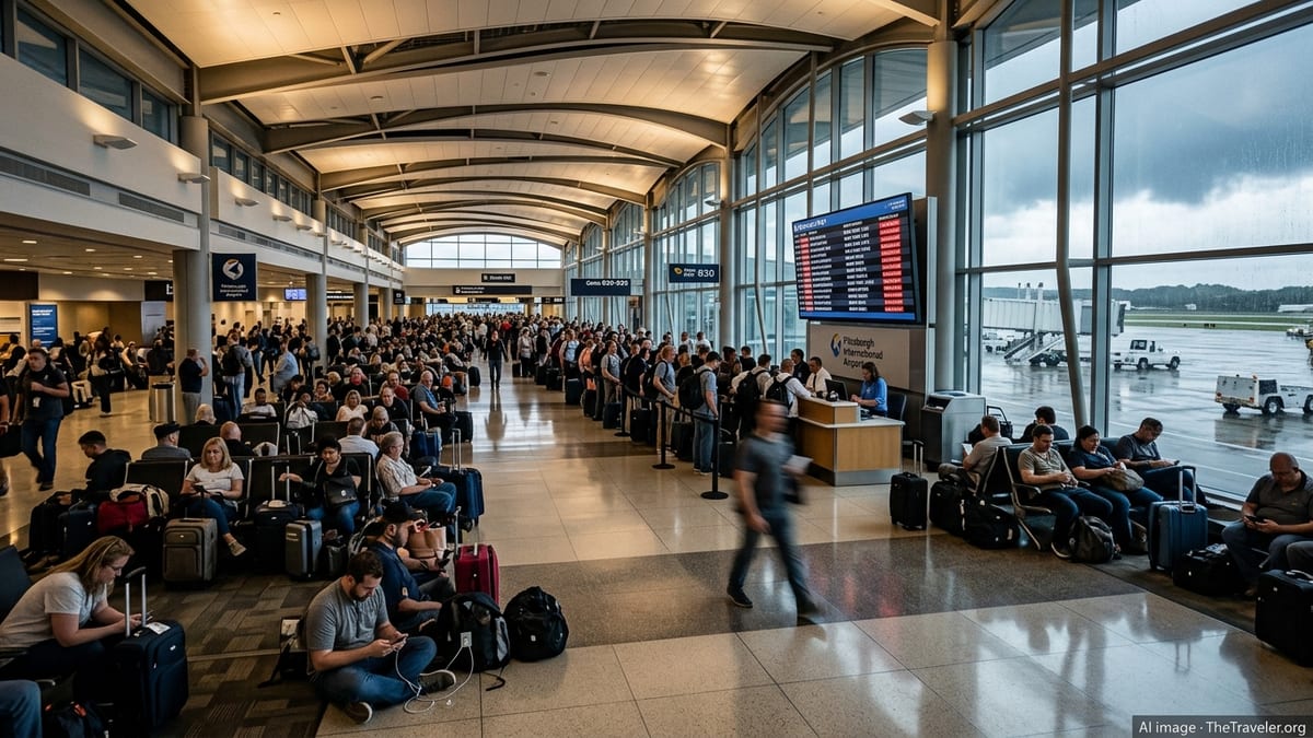 Pittsburgh Flight Chaos Strands Hundreds Amid East Coast Storms