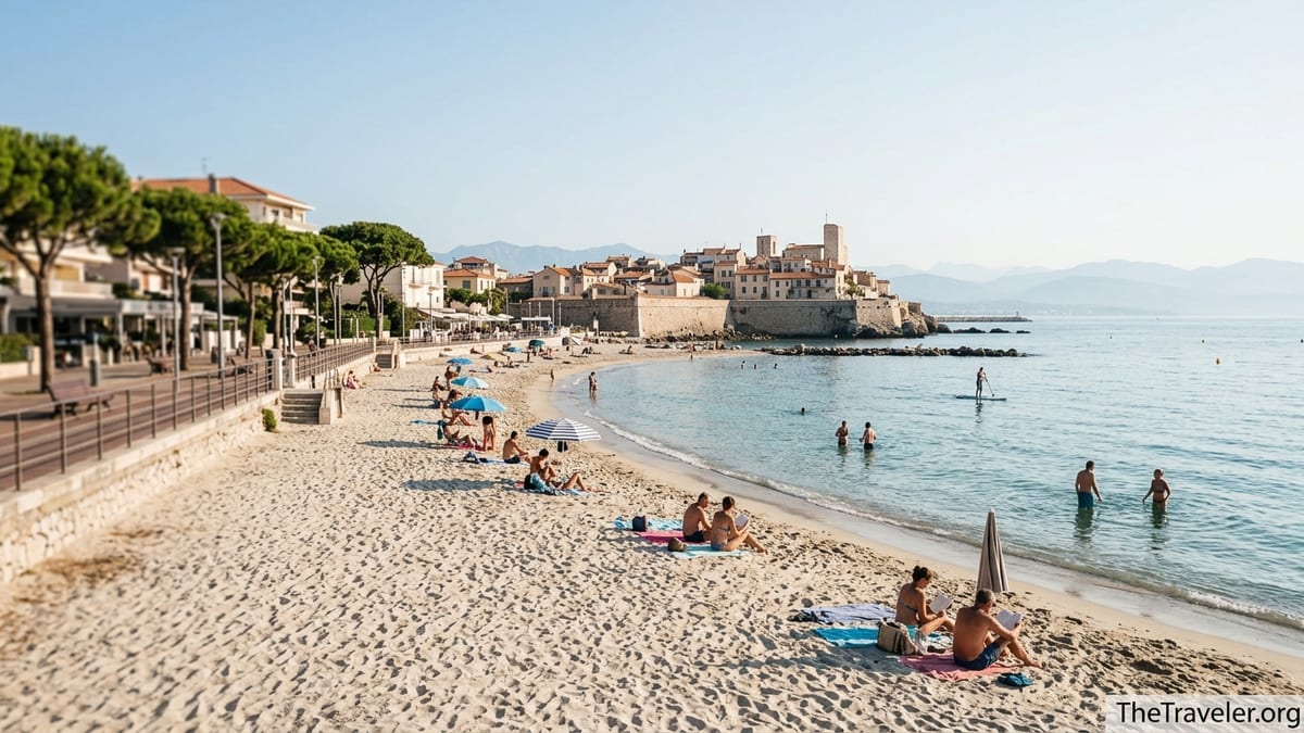 Finding Unexpected Calm at Plage du Ponteil in Antibes