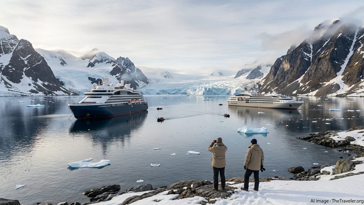 Hidden Bay Rendezvous: Ponant’s Twin Expedition Ships Showcase Antarctica’s Responsible Future