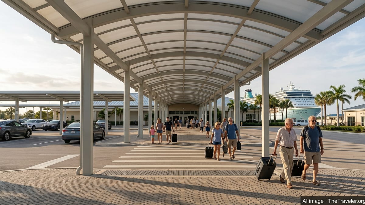 Port of Palm Beach Debuts Canopy to Shield Cruise Passengers