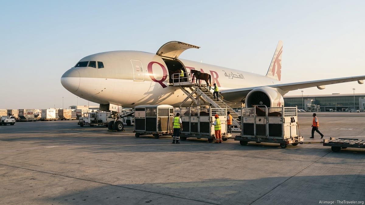 Qatar Airways Cargo 777F Flight Redefines Elite Horse Travel