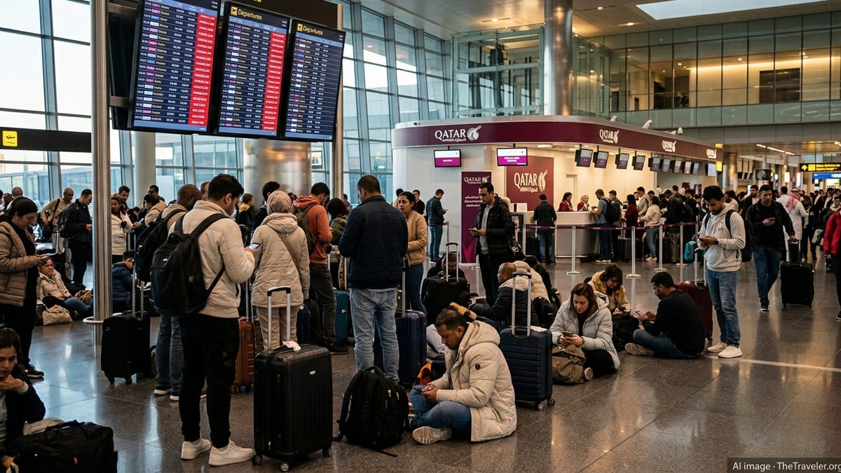 Qatar Airways Chaos Strands Passengers Across Five Cities