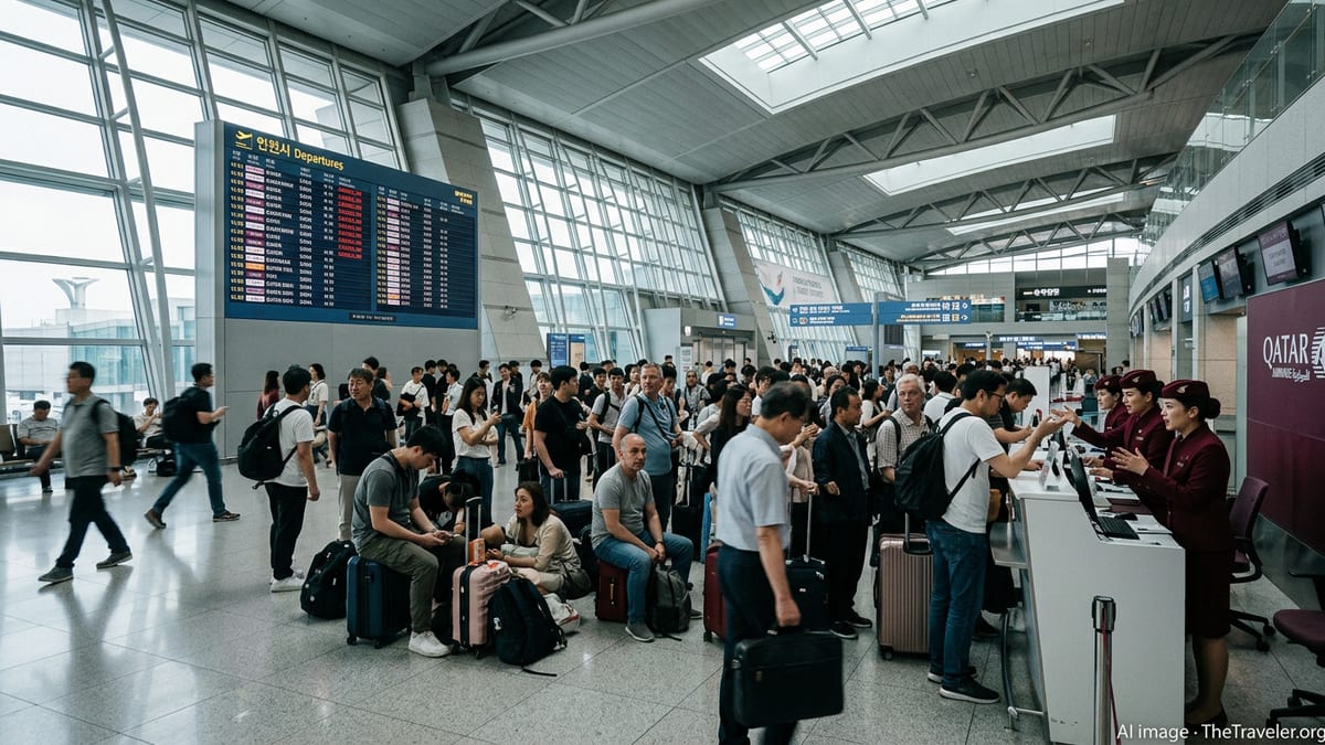 Qatar Airways Cancellations Strand Travelers at Seoul Incheon