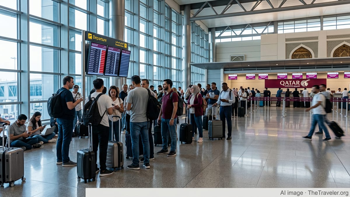 Qatar Airways Cuts and Reroutes Flights as Airspace Crisis Deepens