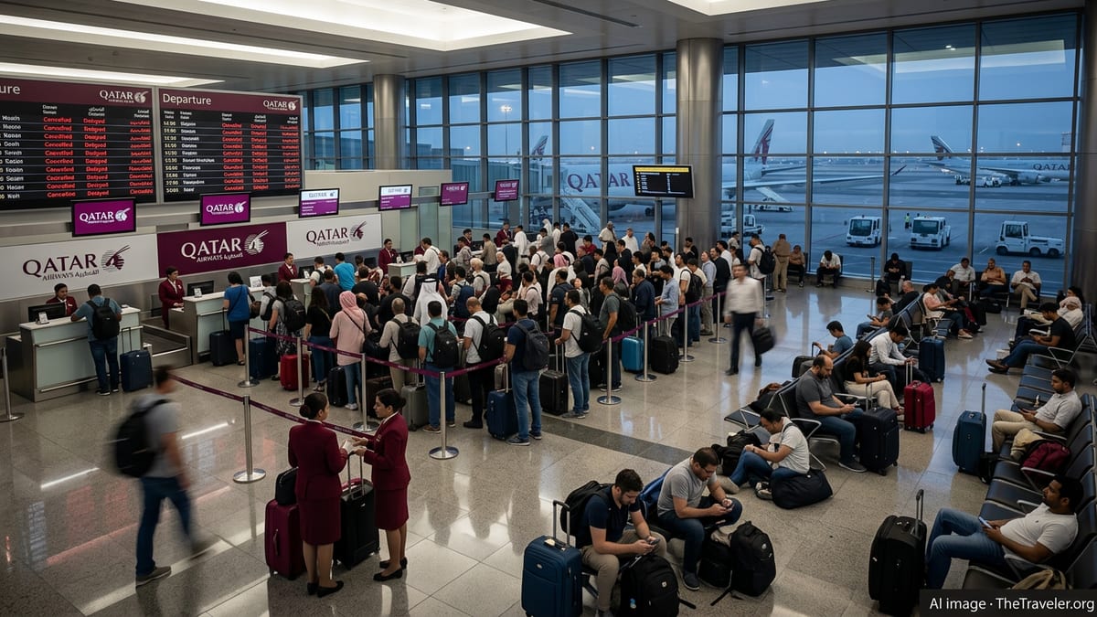 Qatar Airways Cancellations Deepen Middle East Travel Chaos