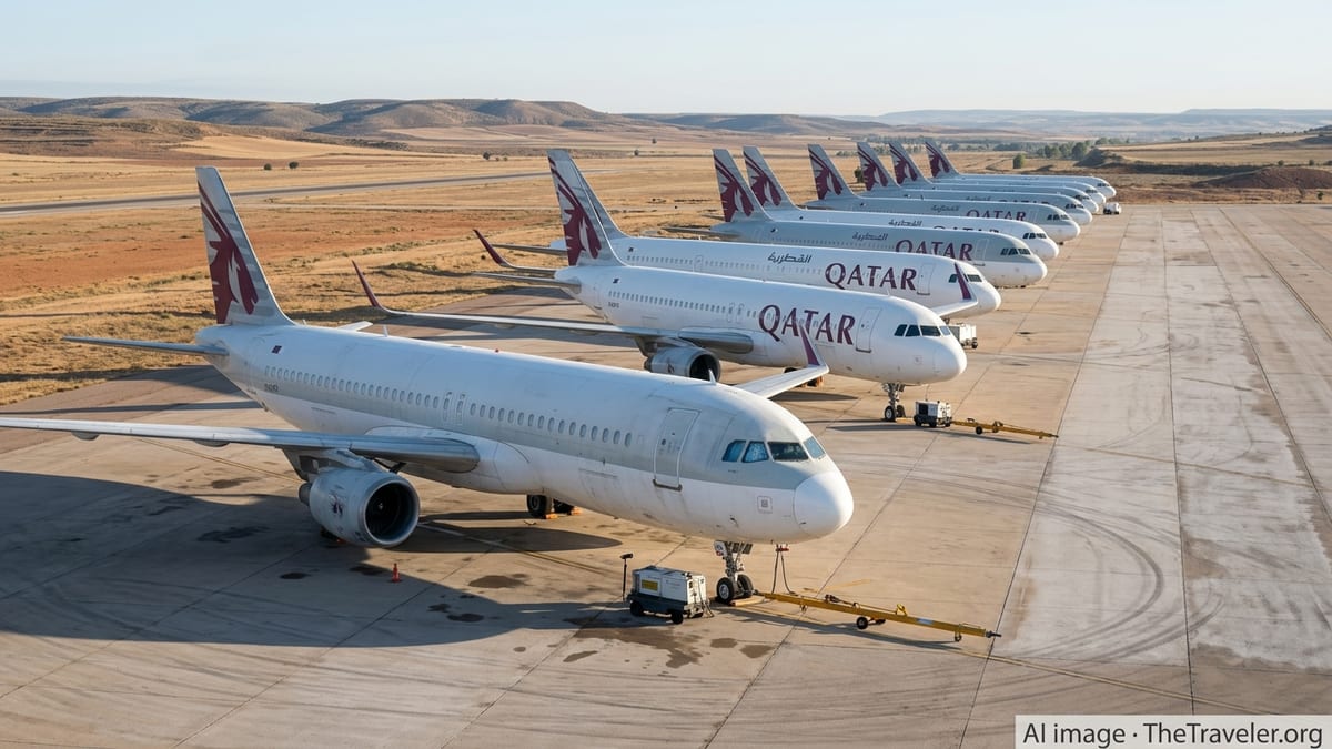 Qatar Airways Parks Jets In Spain As Middle East Crisis Deepens