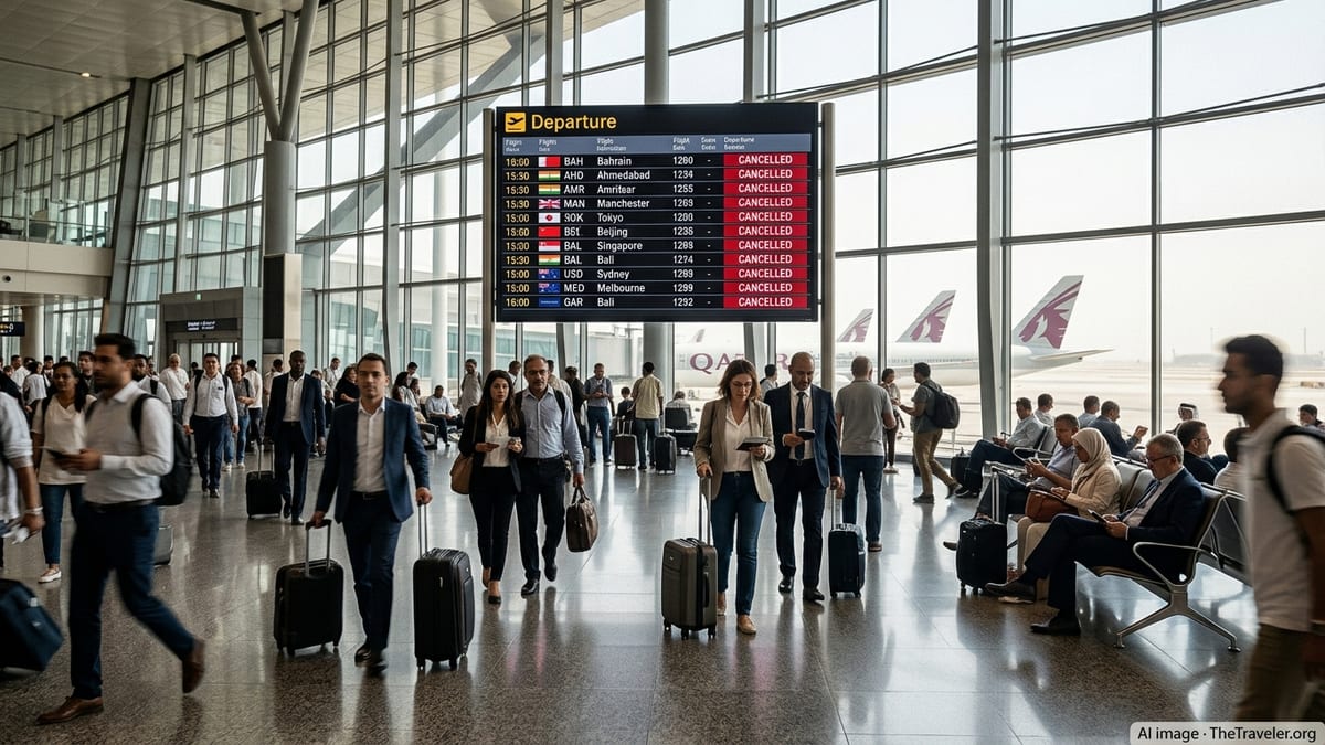 Gulf Carriers’ Qatar Disruptions Cancel Over 60 Global Flights