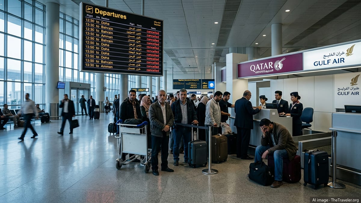 Qatar Airways, Gulf Air Cut Iraq Flights Amid Gulf Airspace Crisis