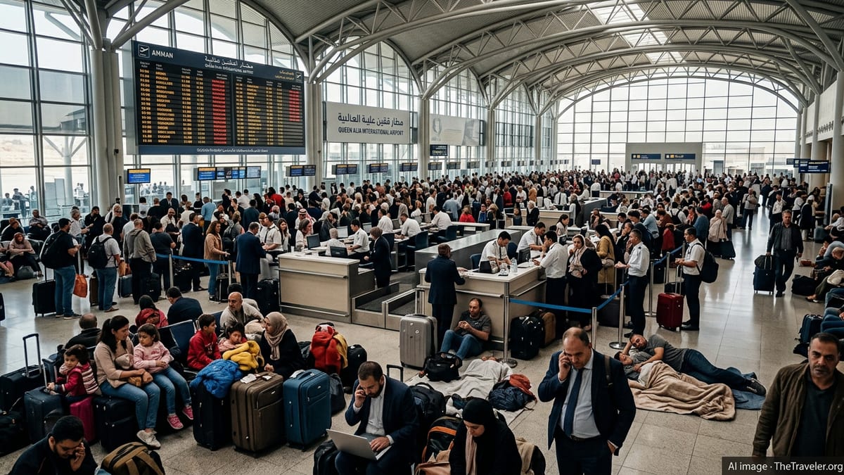 Flight Chaos Strands Passengers at Jordan’s Queen Alia