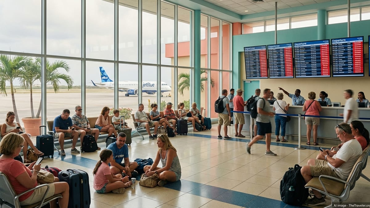 Flight Cancellations Snarl Aruba’s Queen Beatrix Airport