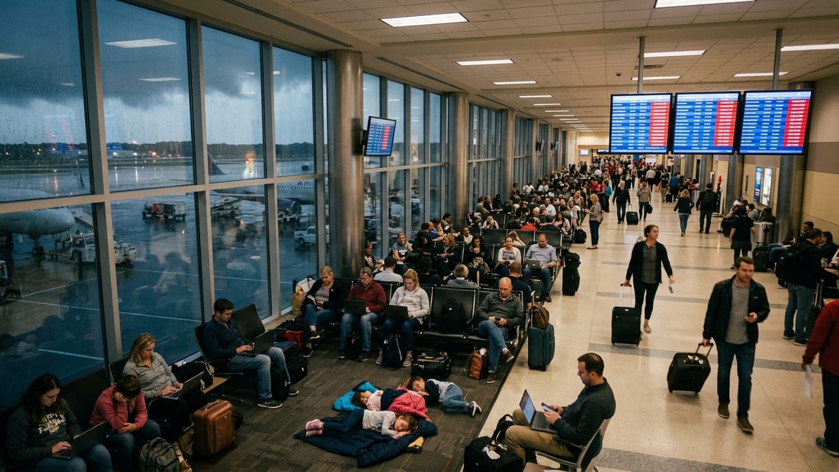 Storm Triggers Massive Flight Disruptions at Raleigh–Durham