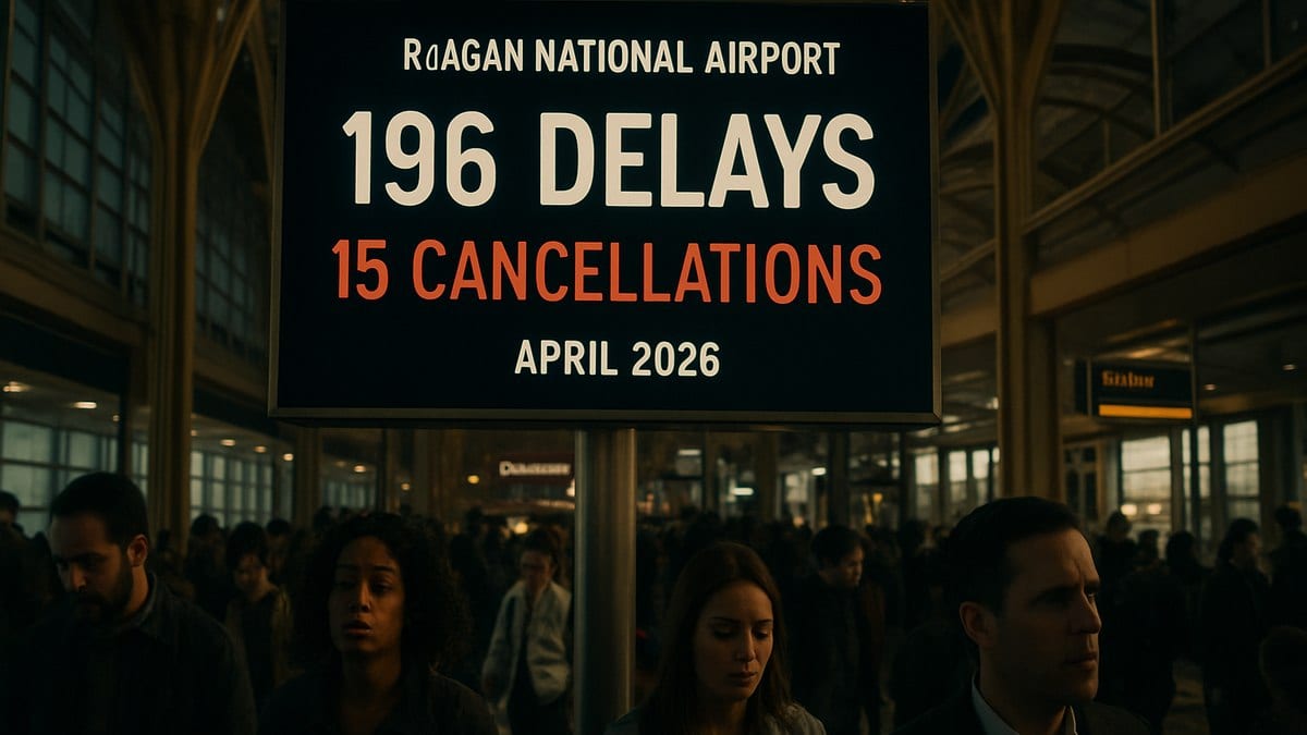 Reagan National Travelers Face 196 Delays, 15 Cancellations