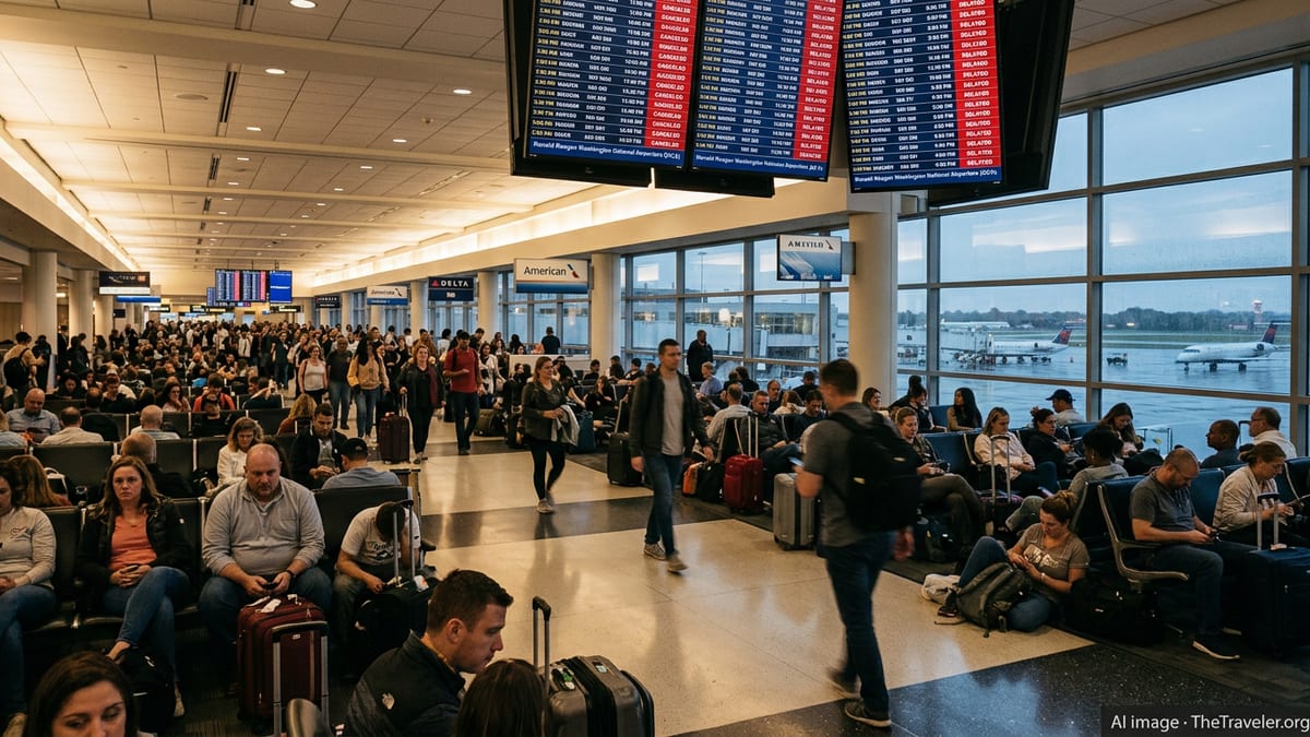 Storm Chaos Halts 60 Flights at Reagan National