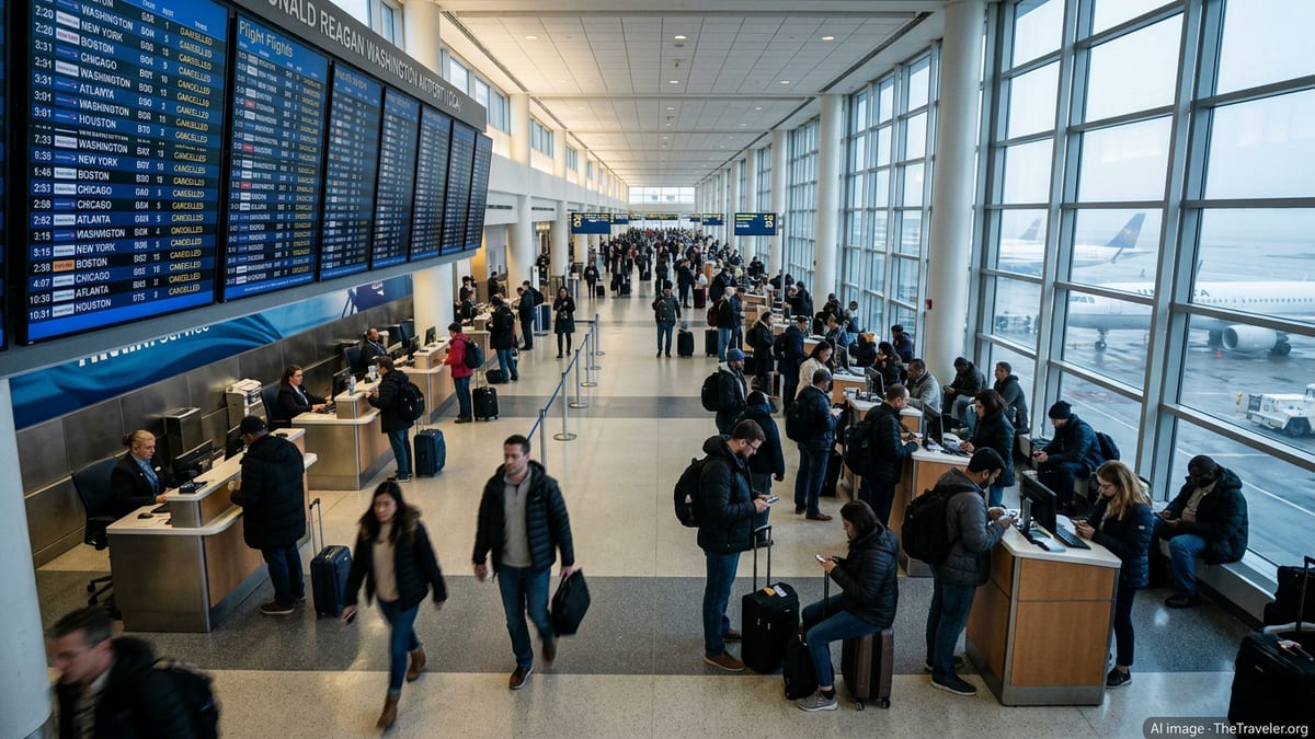 Reagan National Disruptions Hit Key US Airline Routes