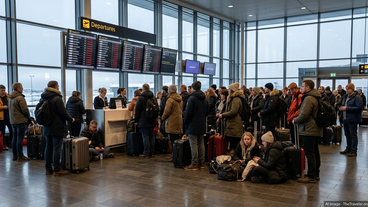Major Flight Cancellations Strand Travelers at Reykjavik Airport