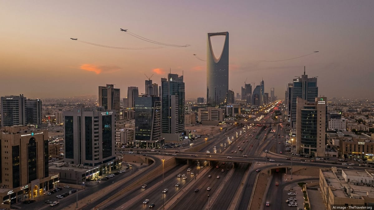 Riyadh Travel on Edge as Iran Missiles Rattle Gulf Skies