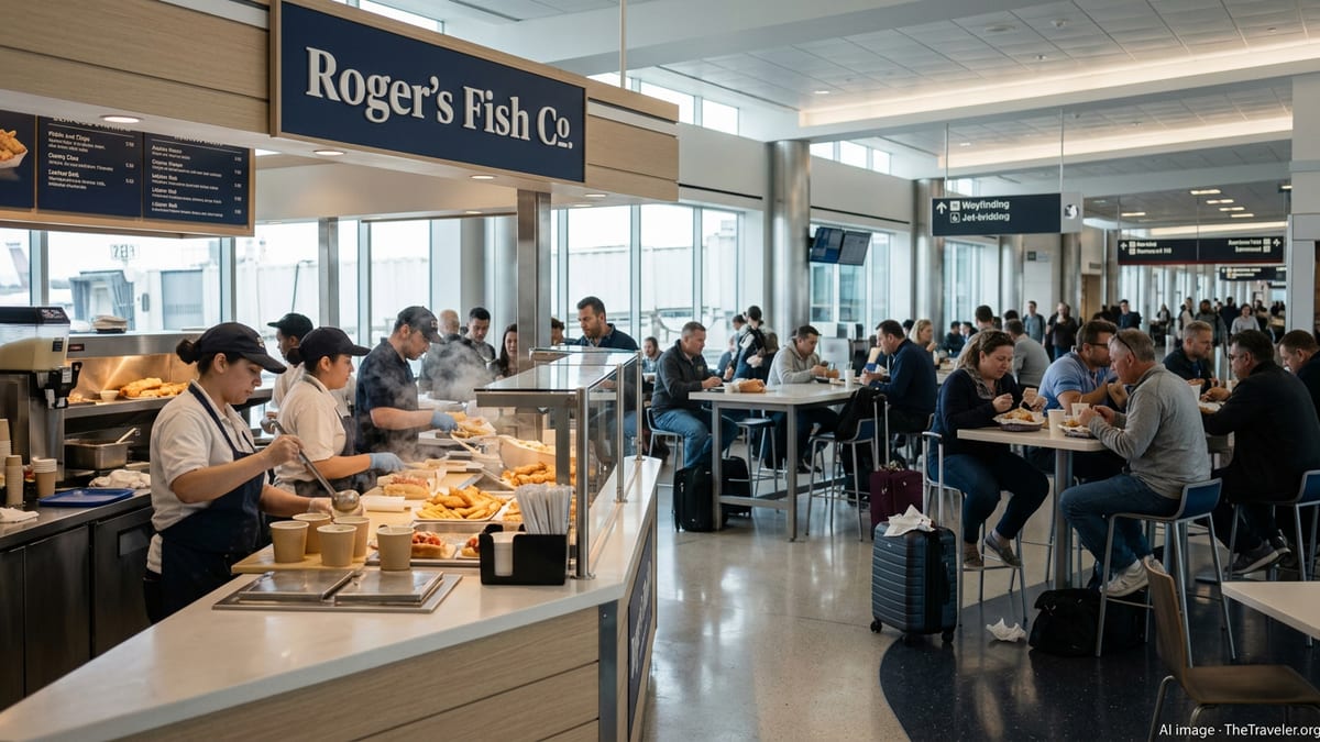 Roger’s Fish Co. Makes Waves at Boston Logan Airport