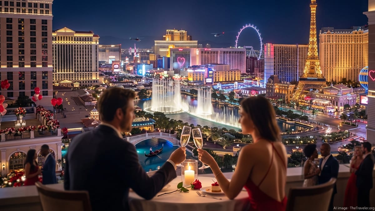 Las Vegas Tops Valentine’s Day Rankings as Americas’ Most Romantic Getaway