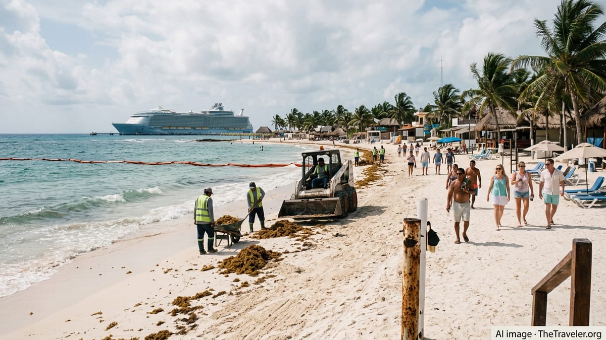 Royal Caribbean Backs Major Sargassum Cleanup in Mahahual