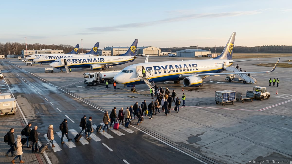 Ryanair Traffic Climbs 6% in February as Warsaw Operations Double