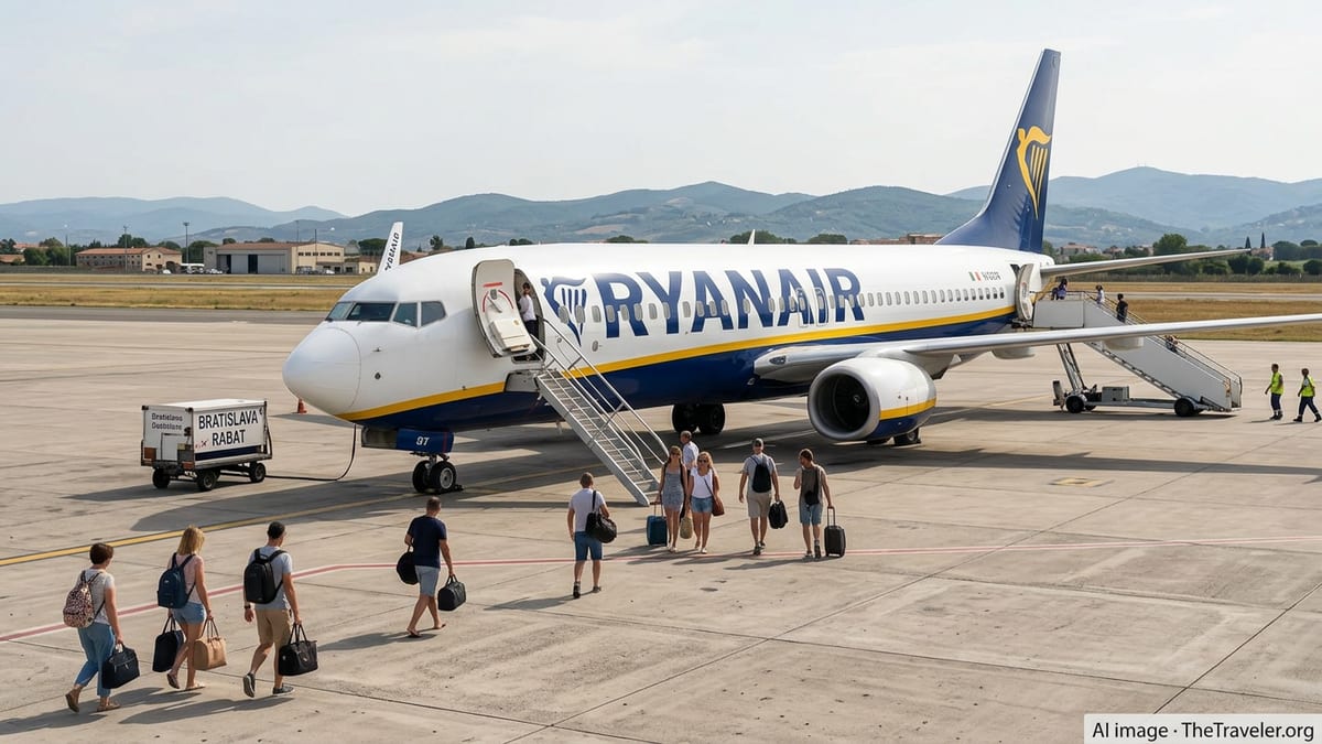 Ryanair Adds Pisa Routes to Bratislava and Rabat for Summer 2026