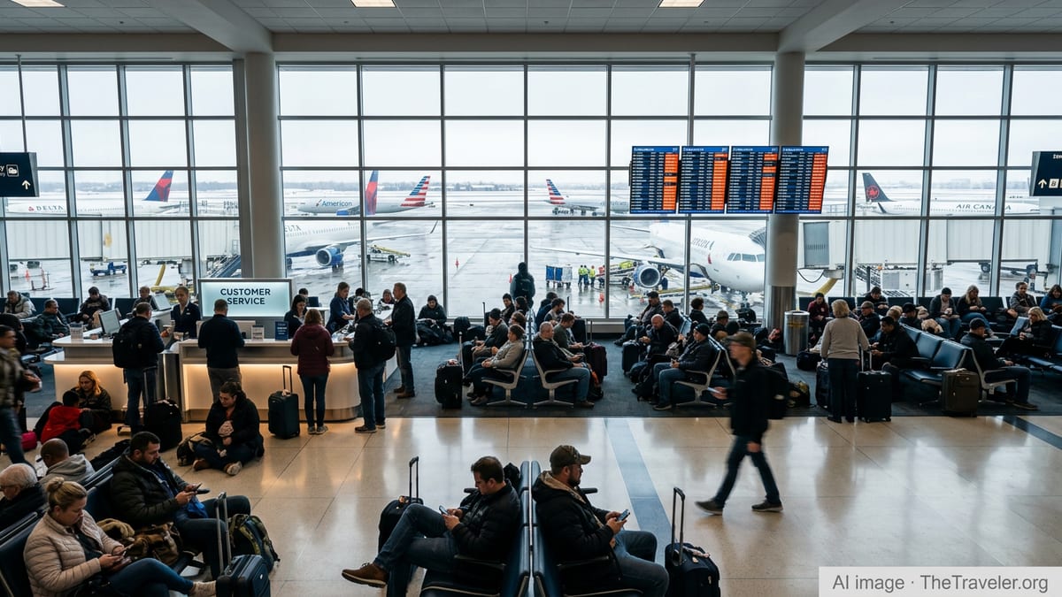 Mass Flight Disruptions Strand Travelers at Salt Lake City