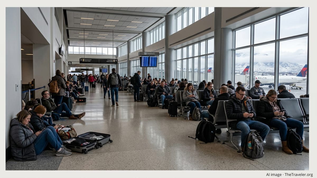Mass Delays Snarl Travel at Salt Lake City International
