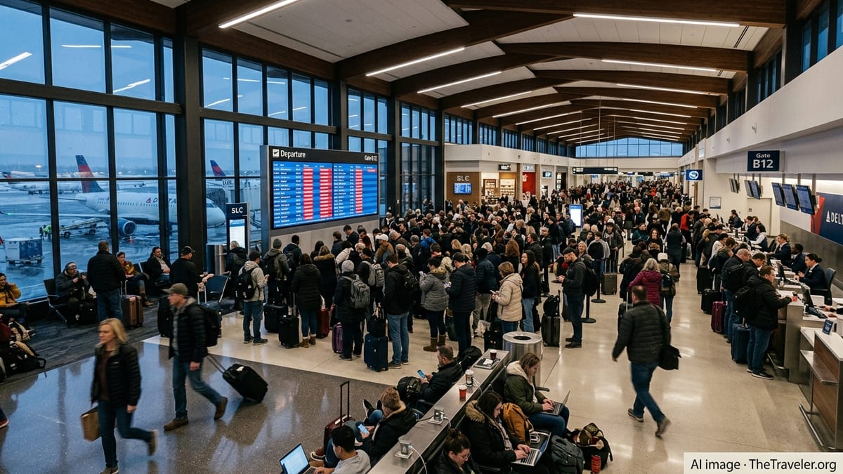 Salt Lake City Flight Cancellations Leave Travelers Stranded