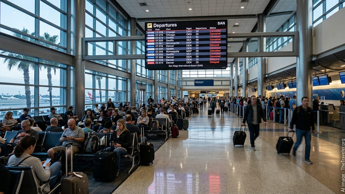 San Diego Airport Hit by Major Flight Cancellations