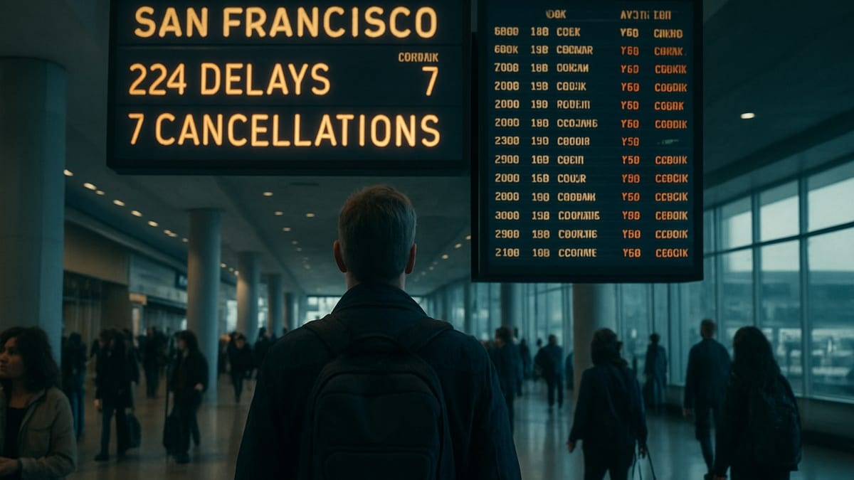 San Francisco Airport Faces Heavy Delays After FAA Capacity Cut