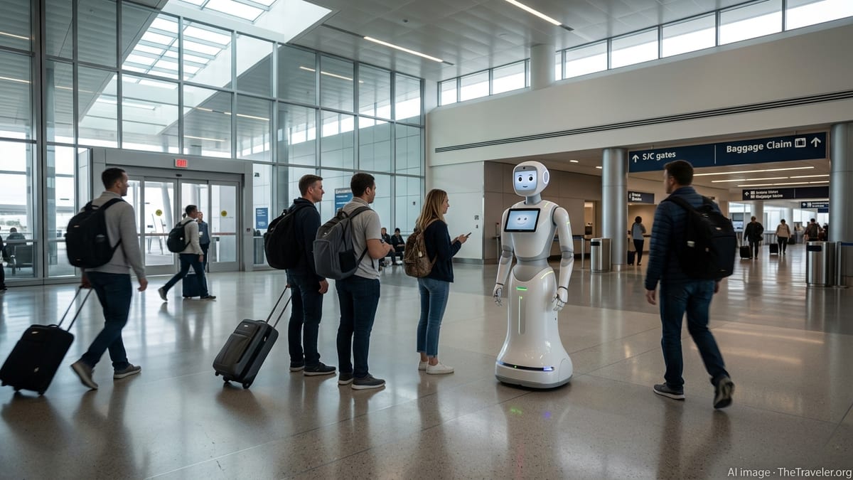 San José Airport Debuts AI IntBot Humanoid for Passenger Help
