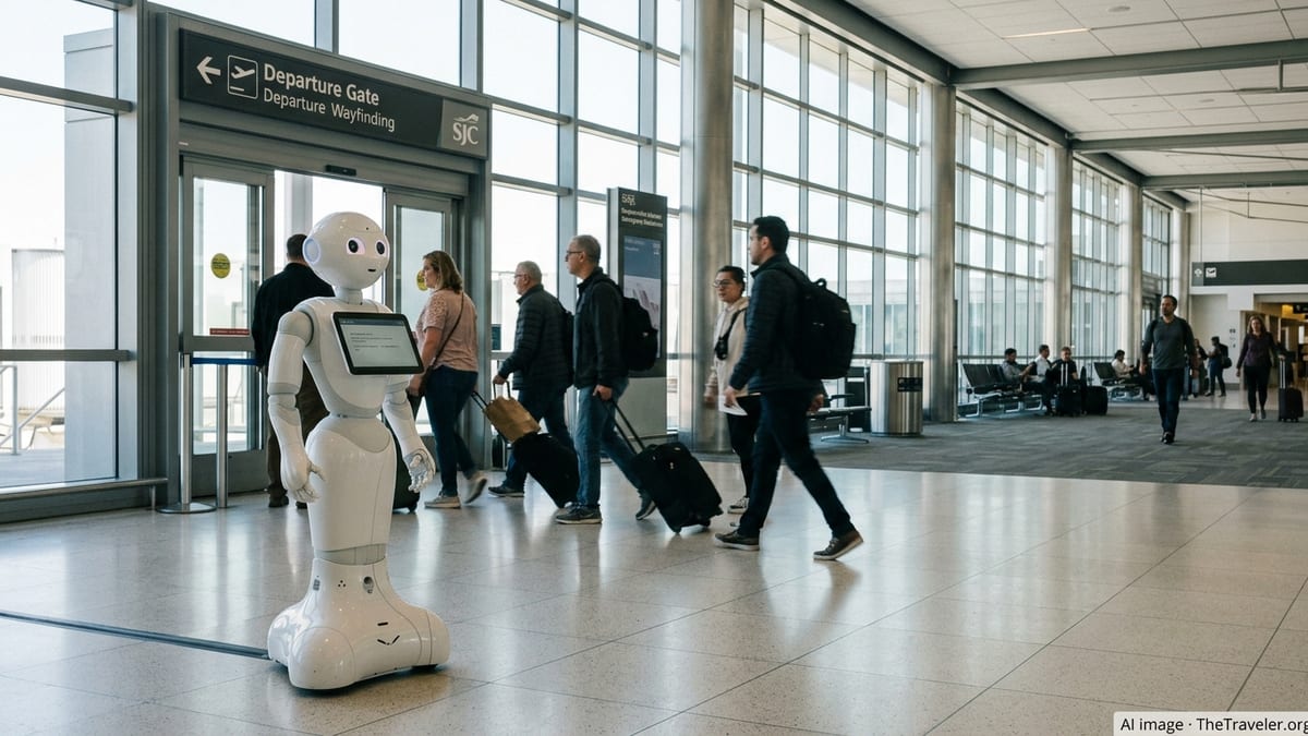 San José Airport Debuts IntBot, an AI-Powered Humanoid Guide