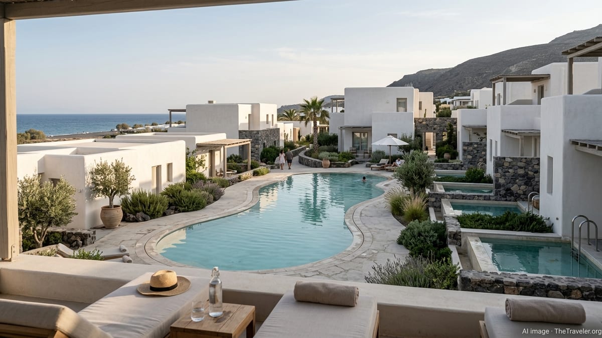 Sandblu Santorini Reopens as Greece’s First LXR Retreat