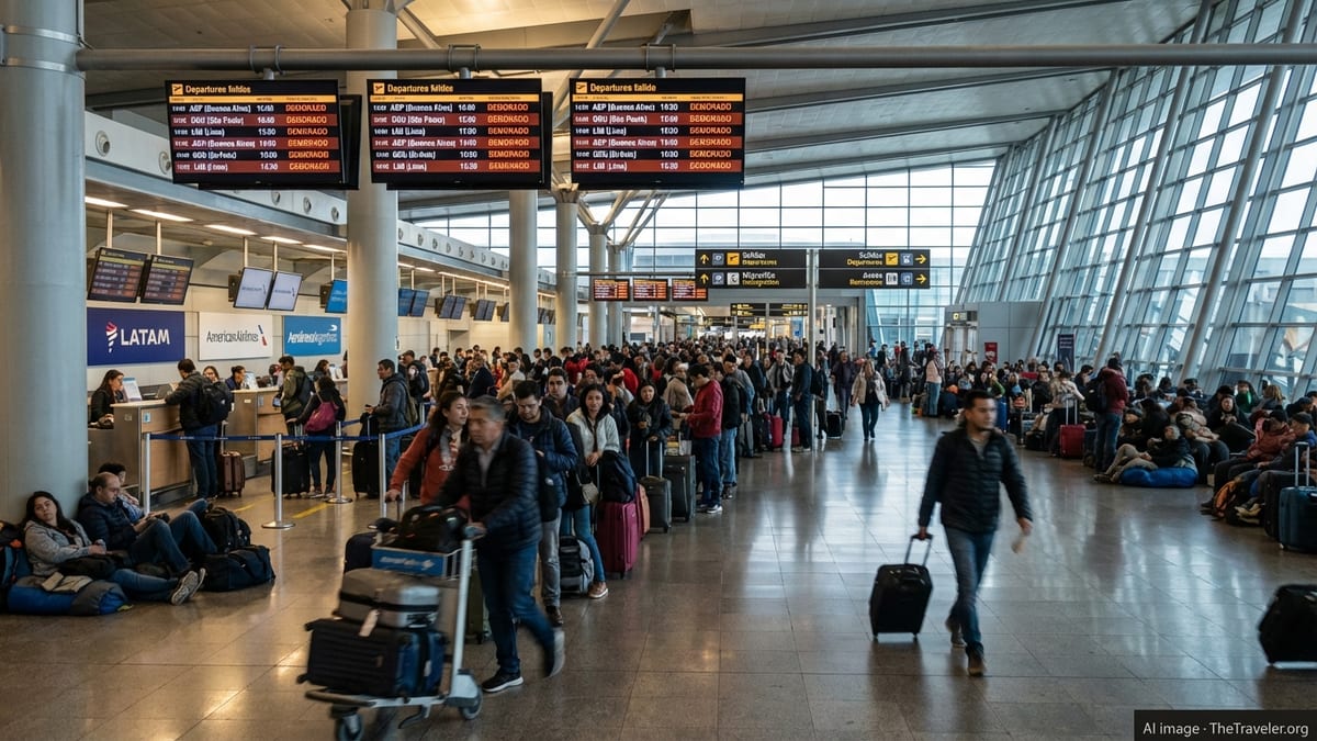Flight Chaos at Santiago Airport as 36 Services Disrupted