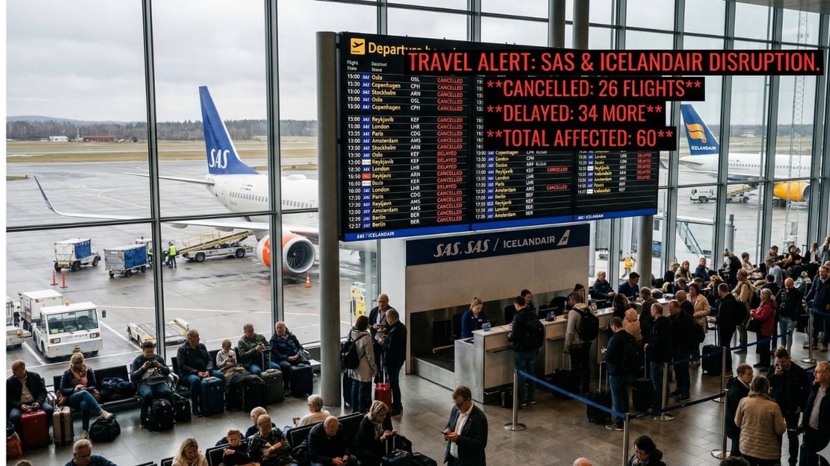 SAS and Icelandair Cancellations Snarl European Travel